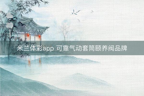 米兰体彩app 可靠气动套筒颐养阀品牌